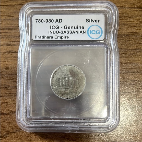 Silver Indo-Sassanian Coin - Pratihara Empire